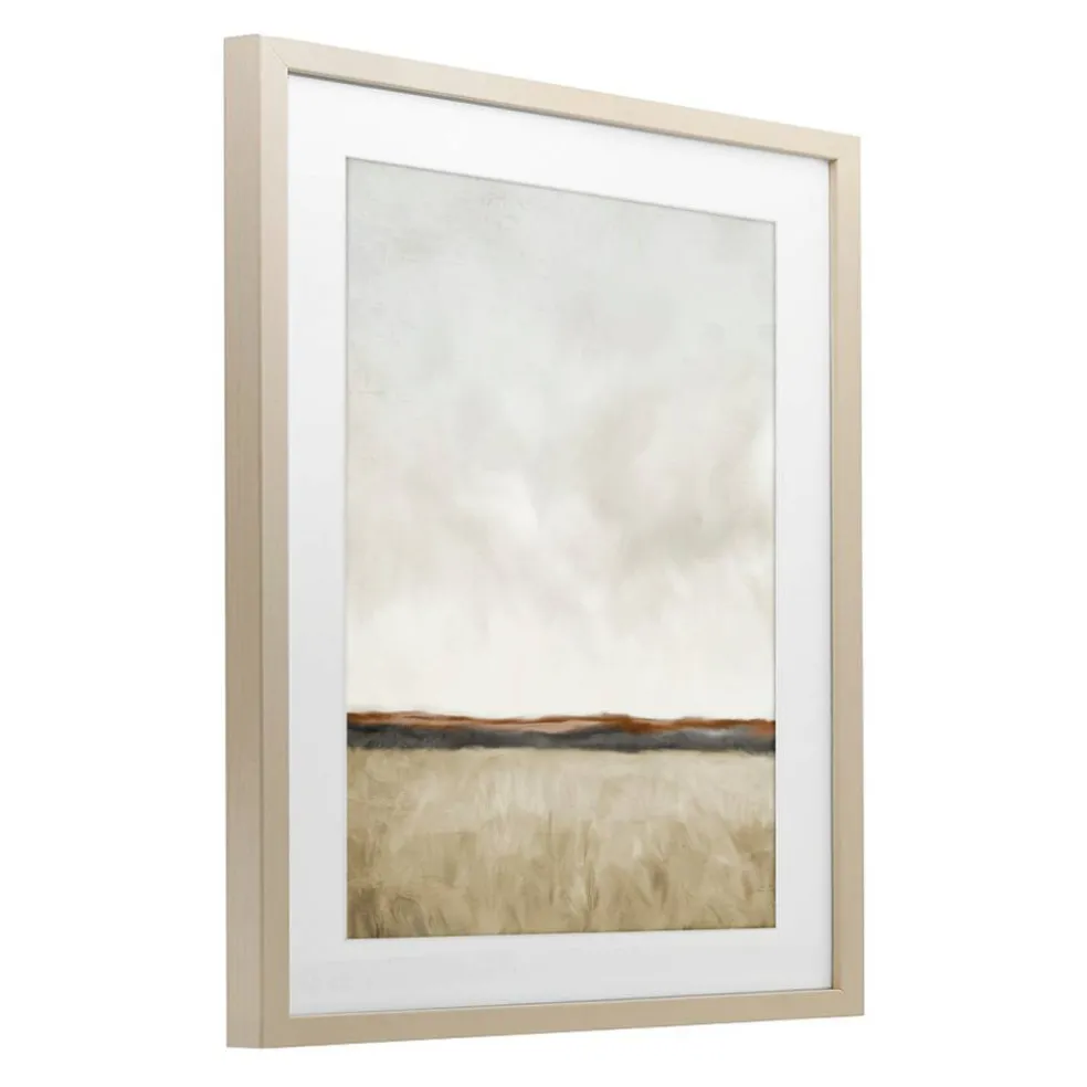 Stupell Industries Distant View in Neutrals Framed Print Under Glass, design by Kim Allen