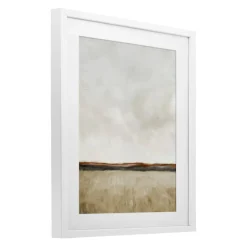Stupell Industries Distant View in Neutrals Framed Print Under Glass, design by Kim Allen