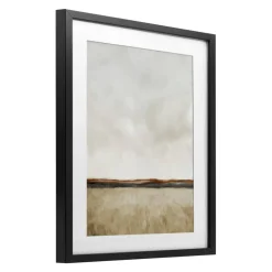 Stupell Industries Distant View in Neutrals Framed Print Under Glass, design by Kim Allen