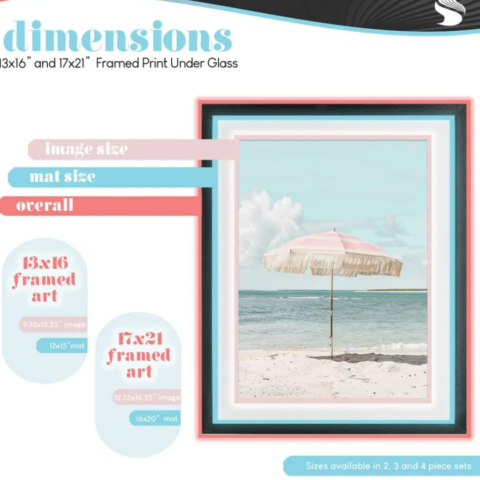 Stupell Industries Distant View in Neutrals Framed Print Under Glass, design by Kim Allen