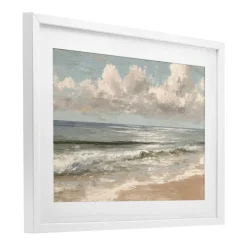 Stupell Industries Distressed Beach Horizon Framed Print Under Glass, design by Jacky Ngan