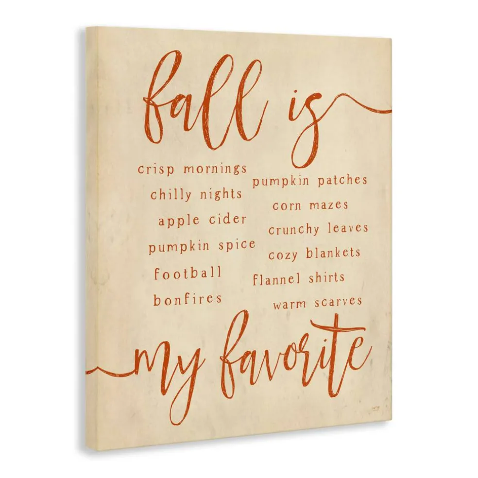 Stupell Industries Favorite Fall Activities Canvas Wall Art