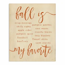 Stupell Industries Favorite Fall Activities Canvas Wall Art