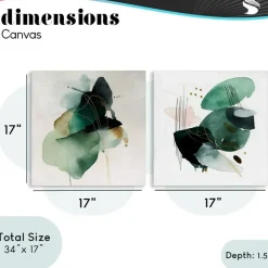 Stupell Industries Fluid Abstract Harmonies 2pc Canvas Set, design by Svetlana Aleynikova