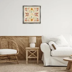 Stupell Industries Hello Autumn Pattern Floater Framed Wall Art