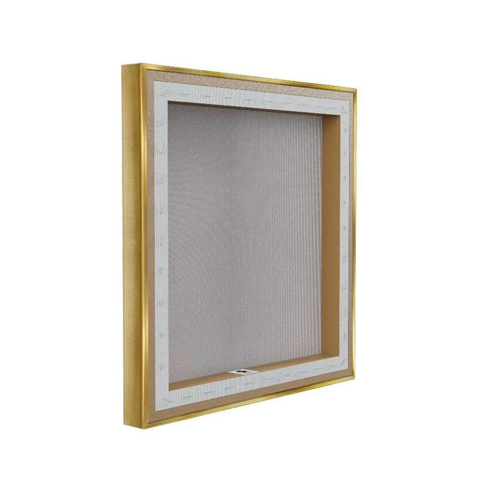 Stupell Industries Hello Fall with Autumn Foliage Floater Framed Art