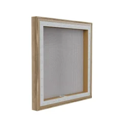 Stupell Industries Hello Fall with Autumn Foliage Floater Framed Art