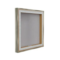 Stupell Industries Hello Fall with Autumn Foliage Floater Framed Art
