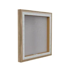 Stupell Industries Hello Fall with Autumn Foliage Floater Framed Art