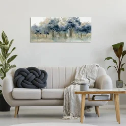 Stupell Industries Indigo Woodland Watercolor Study Canvas, design by Carol Robinson