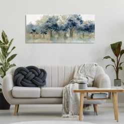 Stupell Industries Indigo Woodland Watercolor Study Canvas, design by Carol Robinson
