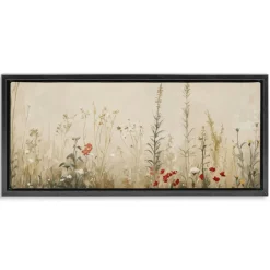 Stupell Industries Misty Meadow Flowers Floating Frame, design by Petal Prints Design