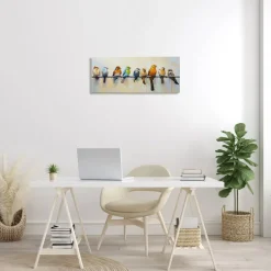 Stupell Industries Modern Birds Perched Canvas Wall Art
