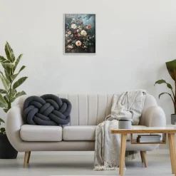 Stupell Industries Moody Dark Bouquet Framed Giclee Wall Art Design by Petal Prints Design