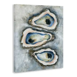 Stupell Industries Oyster Bar Trio Canvas Wall Art, design by Carol Robinson