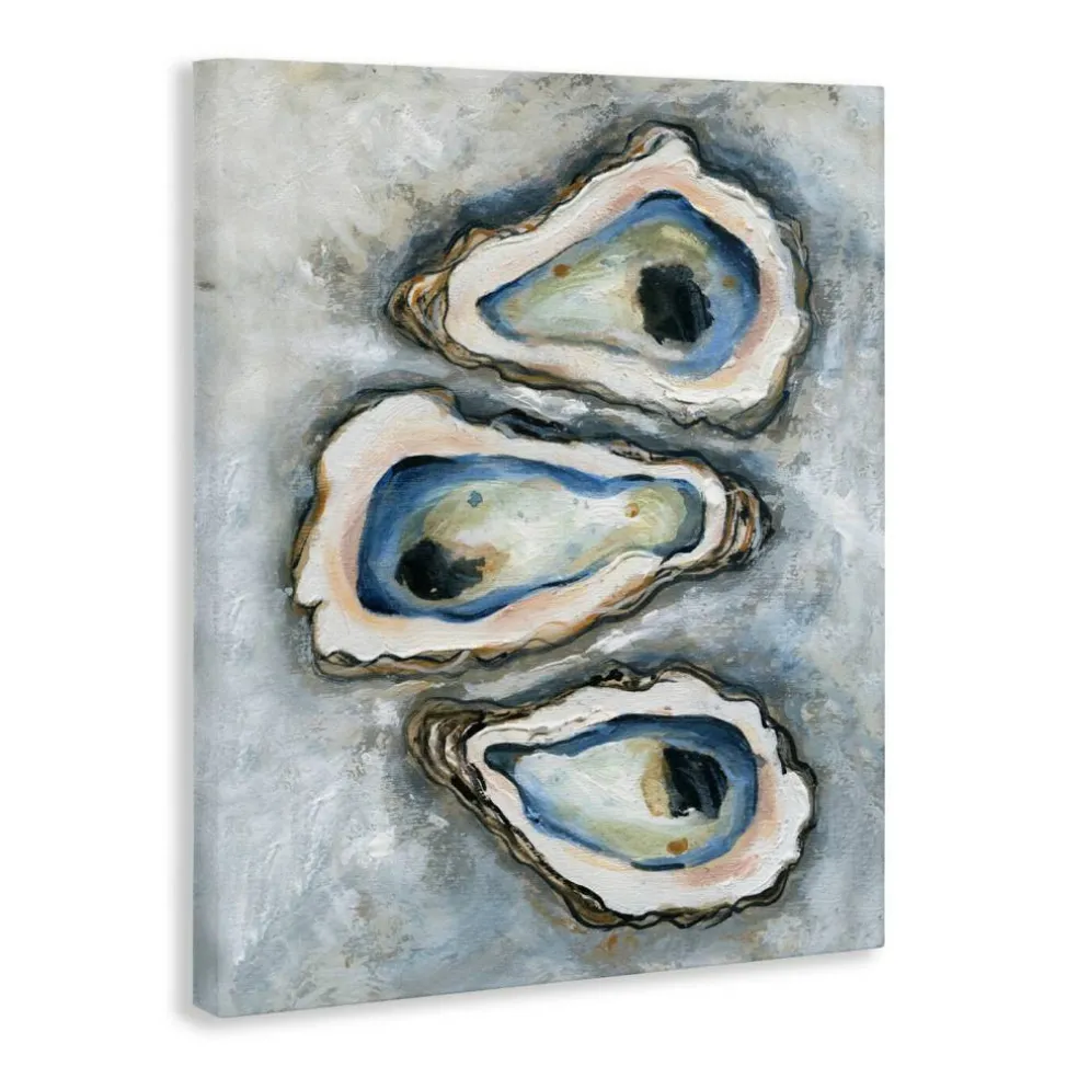 Stupell Industries Oyster Bar Trio Canvas Wall Art, design by Carol Robinson