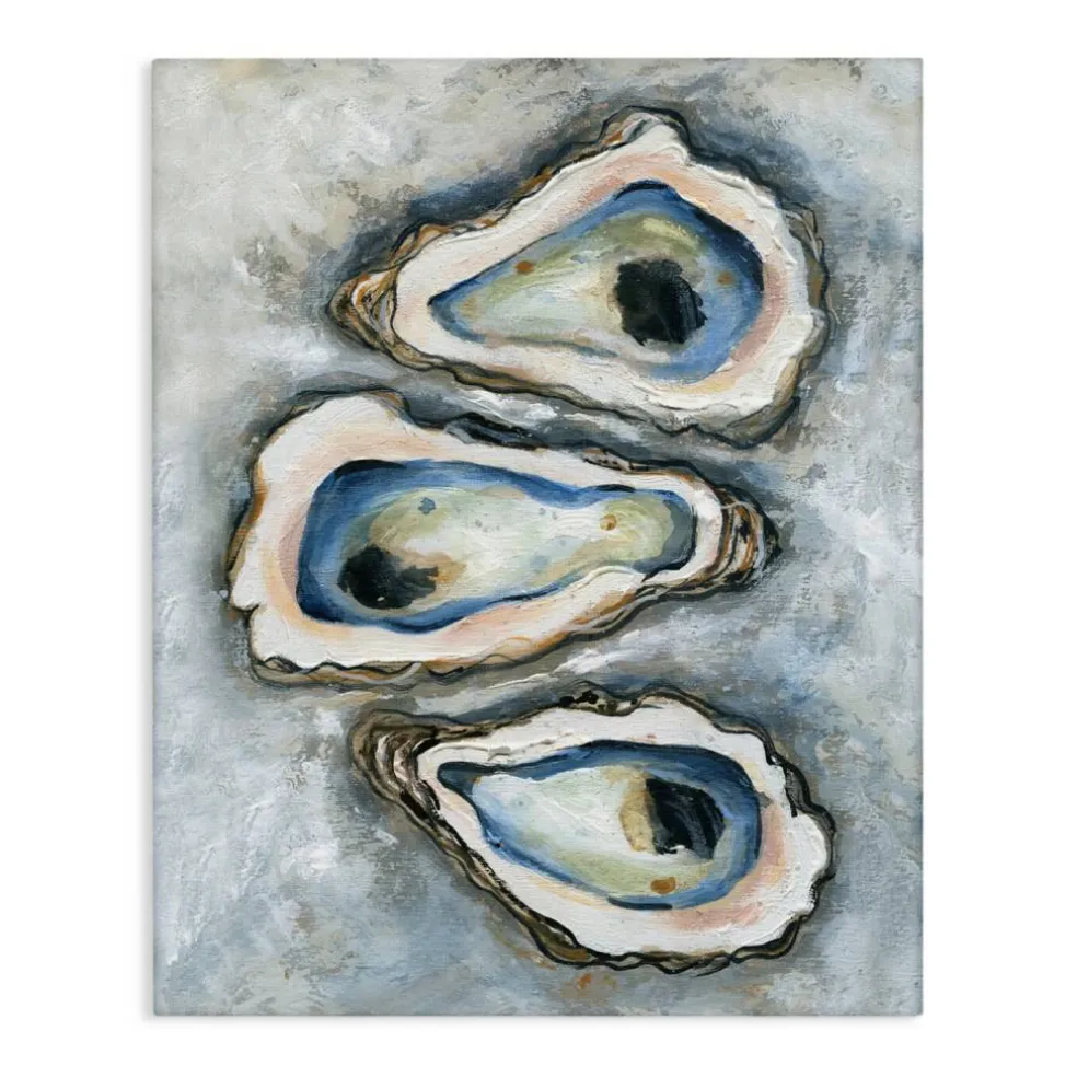 Stupell Industries Oyster Bar Trio Canvas Wall Art, design by Carol Robinson