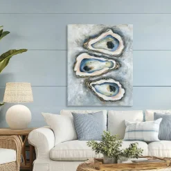 Stupell Industries Oyster Bar Trio Canvas Wall Art, design by Carol Robinson