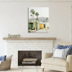 Stupell Industries Palm Springs House Photography Canvas Wall Art