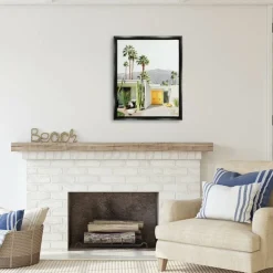 Stupell Industries Palm Springs House Photography Floater Framed Art