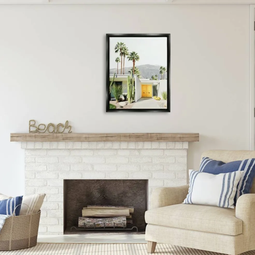 Stupell Industries Palm Springs House Photography Floater Framed Art