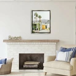 Stupell Industries Palm Springs House Photography Floater Framed Art