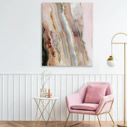 Stupell Industries Pastel Misty Gem Geode Canvas, design by Svetlana Aleynikova