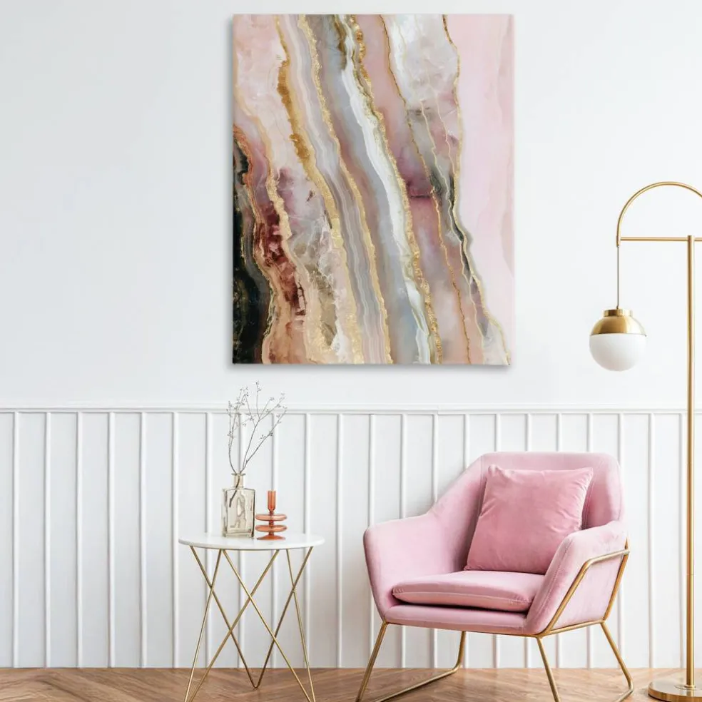 Stupell Industries Pastel Misty Gem Geode Canvas, design by Svetlana Aleynikova