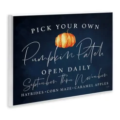 Stupell Industries Pick Your Own Pumpkins Wall Plaque Art