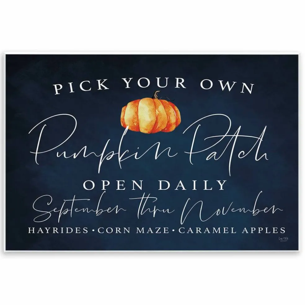 Stupell Industries Pick Your Own Pumpkins Wall Plaque Art