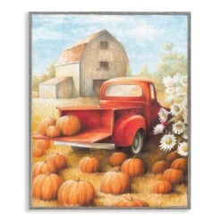 Stupell Industries Pumpkin Harvest Drop Off Framed Giclee Art
