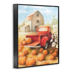 Stupell Industries Pumpkin Harvest Drop Off Framed Giclee Art