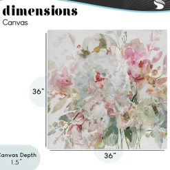 Stupell Industries Romantic Pastel Blossoms Canvas, design by Carol Robinson