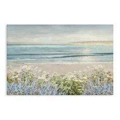 Stupell Industries Sand And Blooms Beach Canvas, design by Amber Sterling