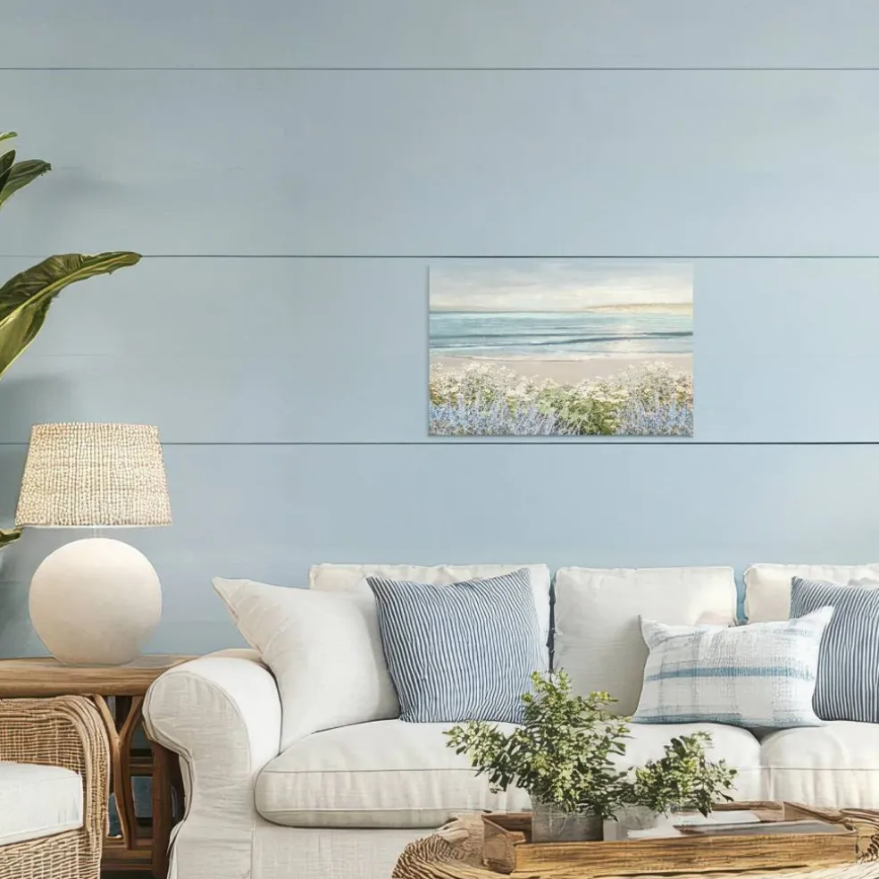 Stupell Industries Sand And Blooms Beach Canvas, design by Amber Sterling