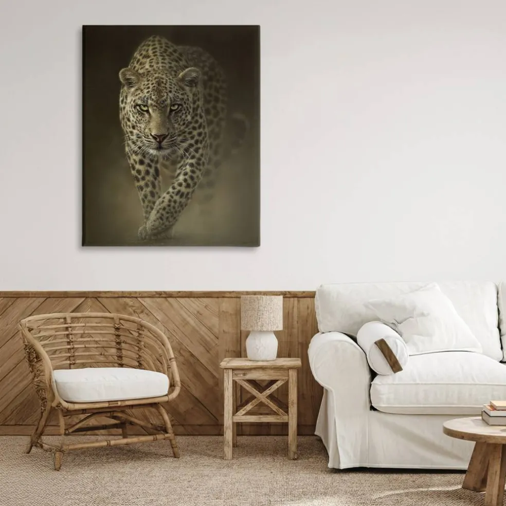 Stupell Industries Savage Leopard Predator Canvas, design by Collin Bogle