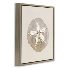 Stupell Industries Serene Beige Sand Dollar Floating Frame, design by Lanie Loreth