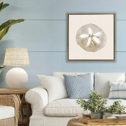 Stupell Industries Serene Beige Sand Dollar Floating Frame, design by Lanie Loreth