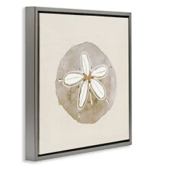 Stupell Industries Serene Beige Sand Dollar Floating Frame, design by Lanie Loreth