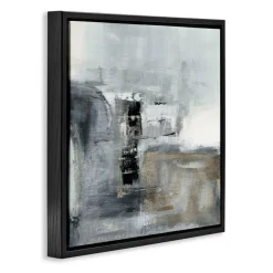 Stupell Industries Still Waters Monochrome Abstraction Floating Frame, design by Susan Jill