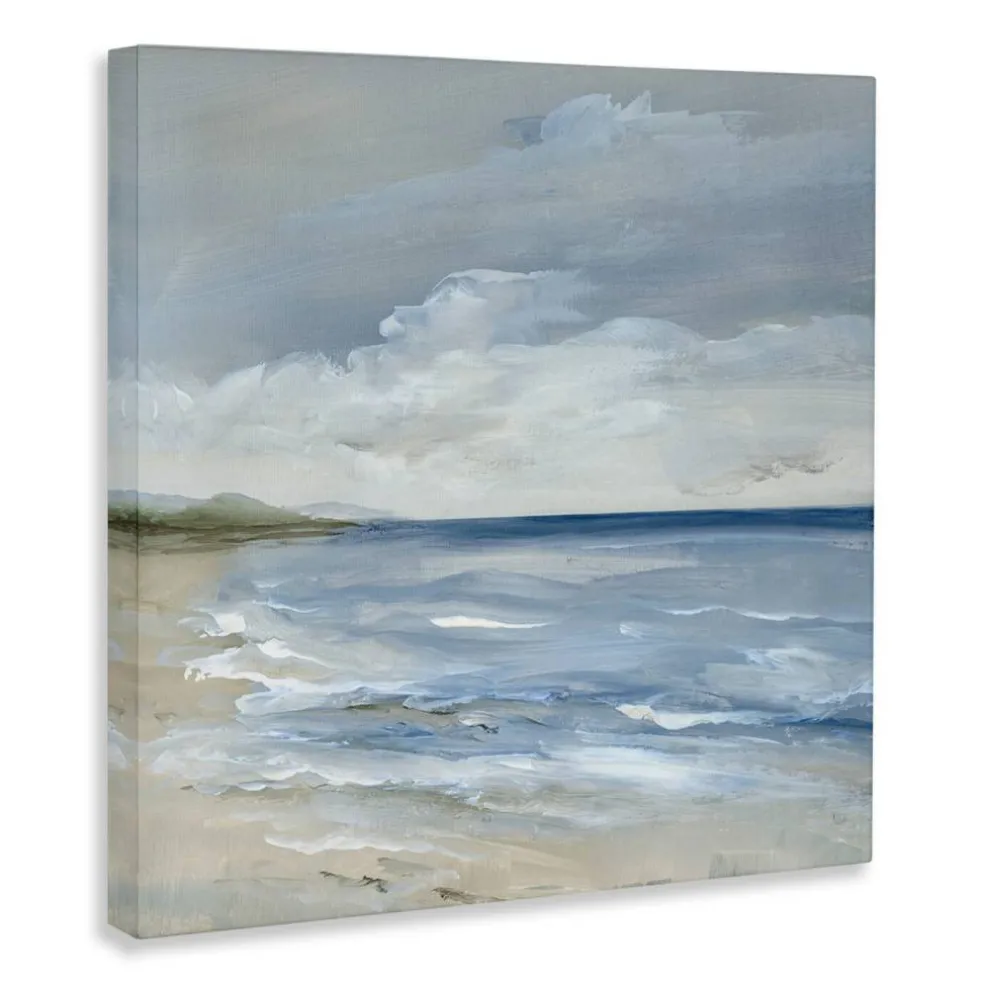Stupell Industries Stormy Beach Landscape Canvas Design by Nan