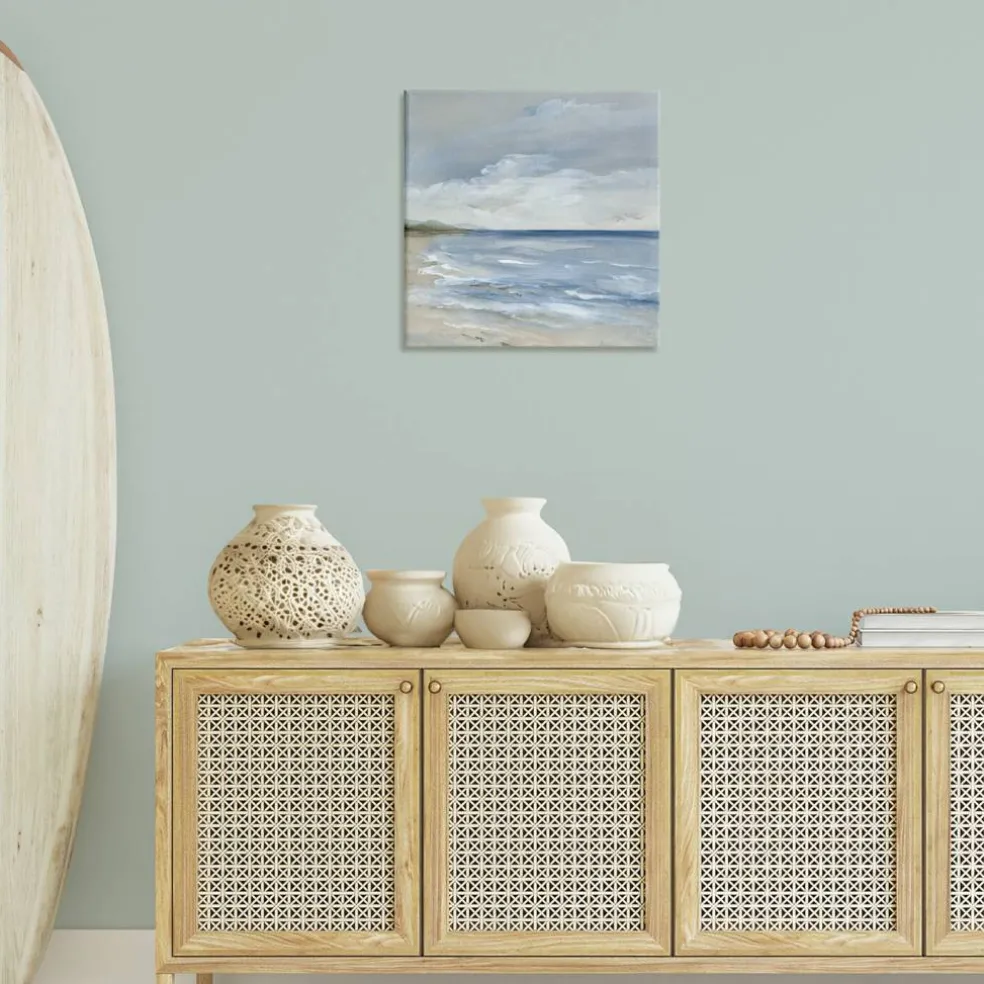 Stupell Industries Stormy Beach Landscape Canvas Design by Nan