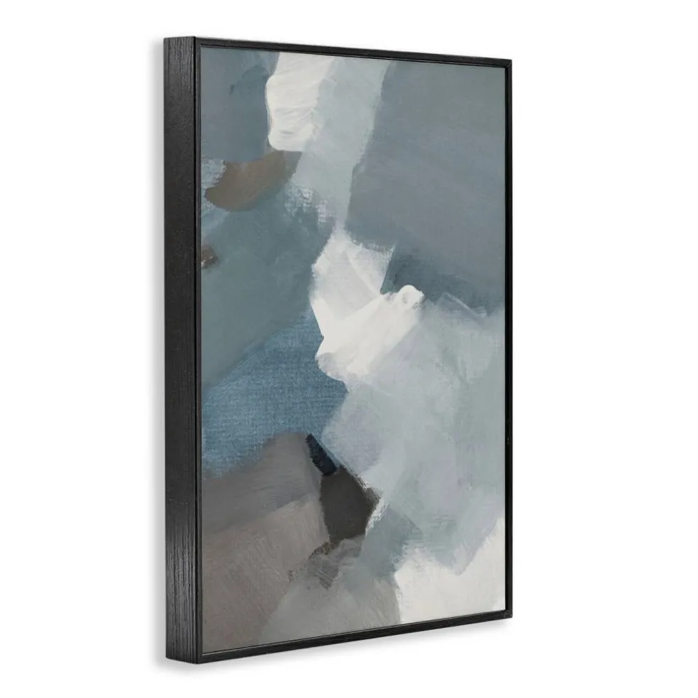 Stupell Industries Stormy Grey Abstract Framed Giclee, design by Lanie Loreth