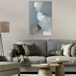 Stupell Industries Stormy Grey Abstract Framed Giclee, design by Lanie Loreth