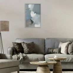 Stupell Industries Stormy Grey Abstract Framed Giclee, design by Lanie Loreth