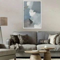 Stupell Industries Stormy Grey Abstract Framed Giclee, design by Lanie Loreth