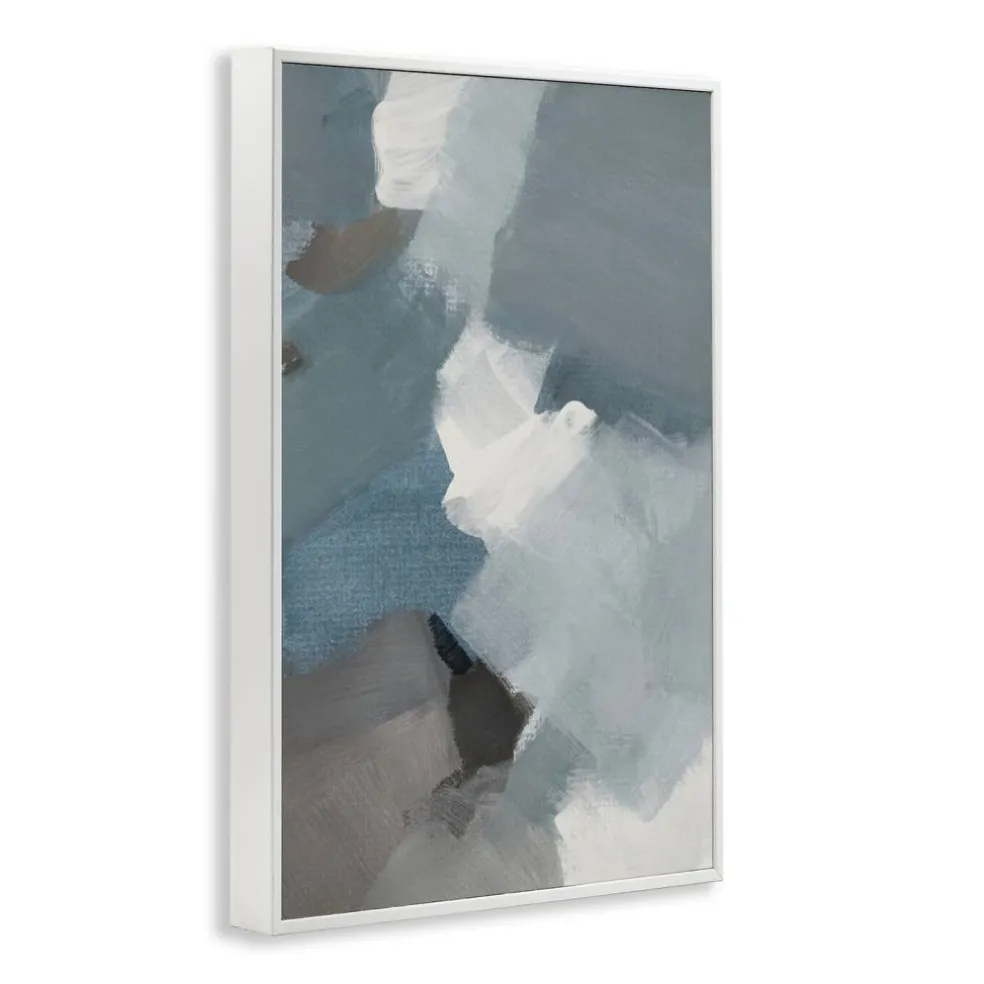 Stupell Industries Stormy Grey Abstract Framed Giclee, design by Lanie Loreth