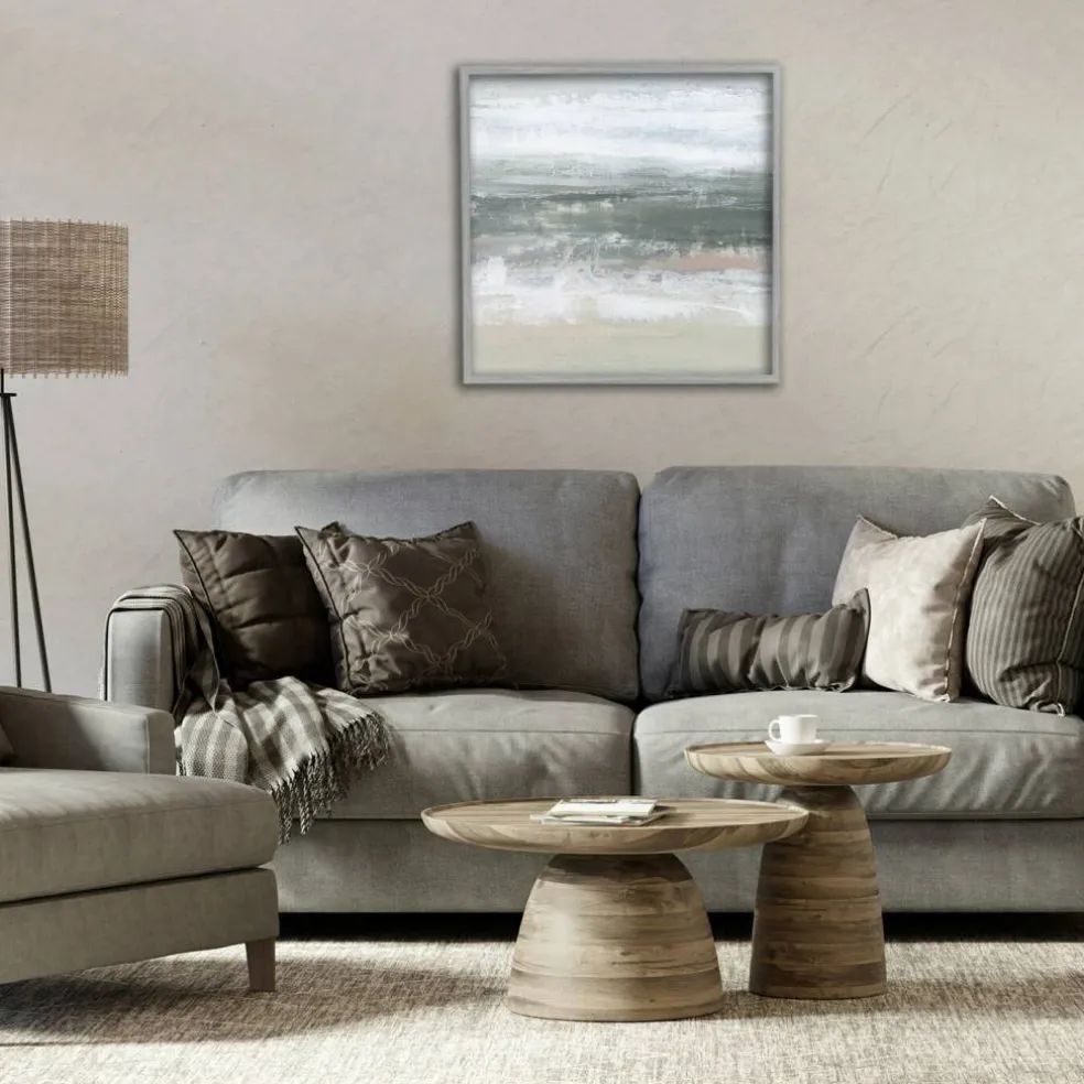 Stupell Industries Subdued Pastel Tides Framed Giclee, design by Ethan Harper