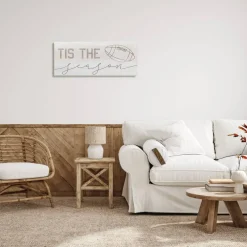Stupell Industries Tis The Season Football Canvas Wall Art