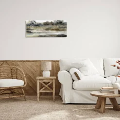 Stupell Industries Trees By Lakeside Landscape Canvas Wall Art